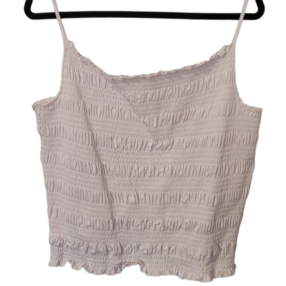 H&M White smocked tank top. Never worn.